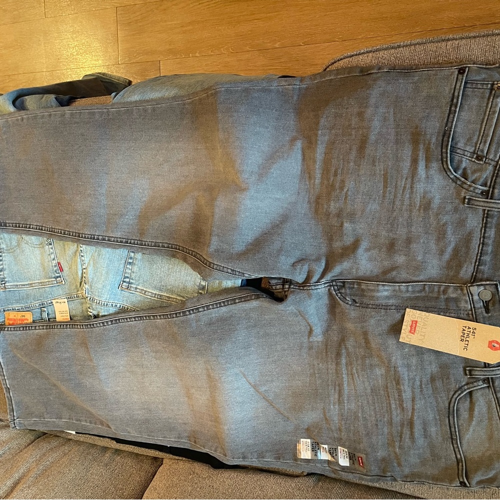 Levi's Blue Relaxed Jeans with Vintage Distressing
